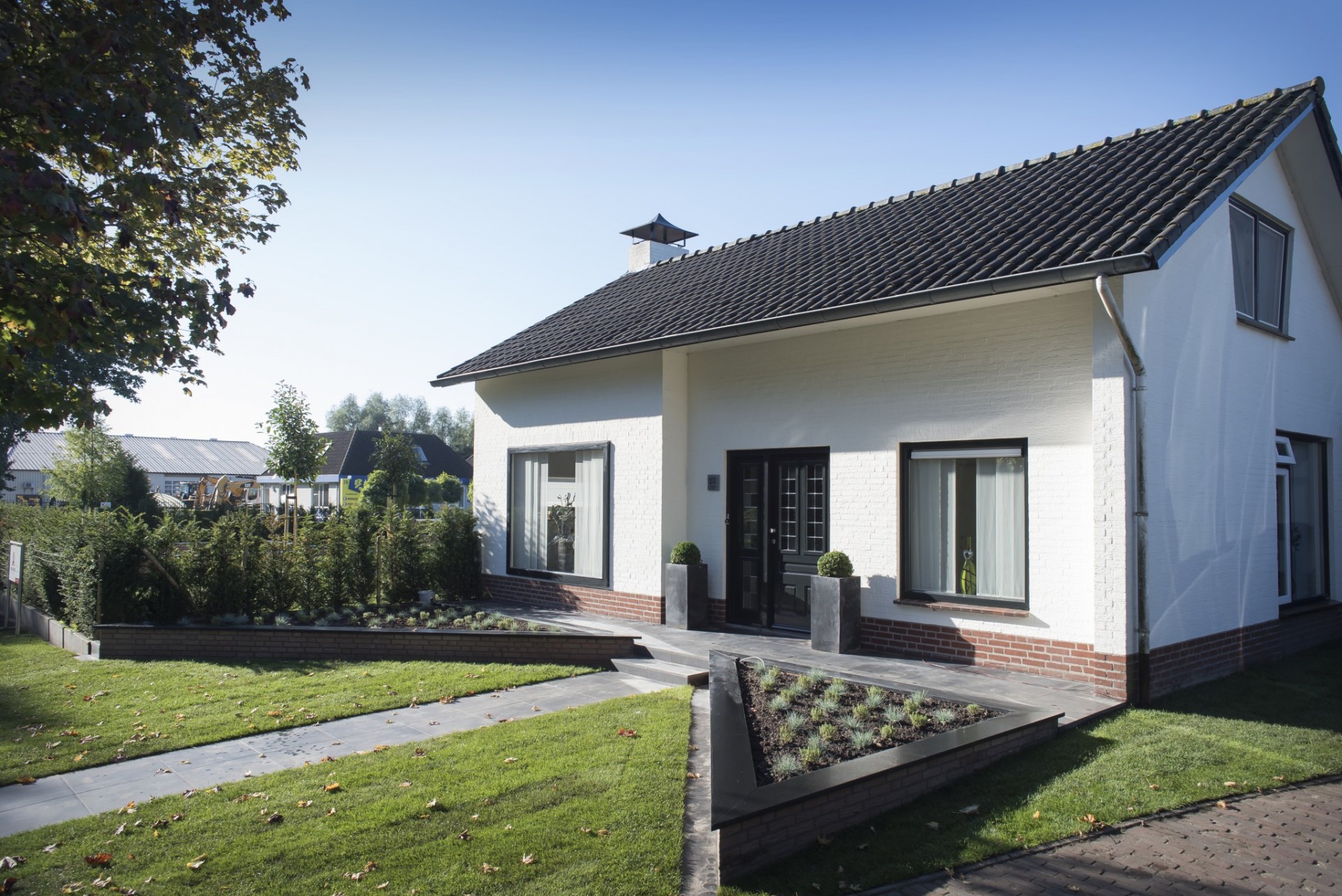 Fam bontrup landhorst moderne tuin met verdiept terras en